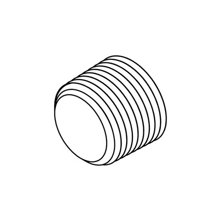 TOMPKINS Hydraulic Fitting-Steel02MP FLUSH HOLLOW HEX PLUG 5406-FLP-02